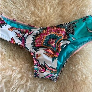 Arizona Colorful Print Bikini Bottom Small